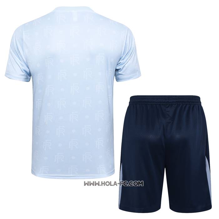 Chandal del Francia 2024-2025 Manga Corta Azul Claro - Pantalon Corto
